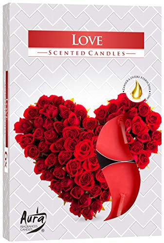 Bispol Duft-Teelichter – Love, 6 Stück