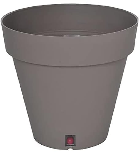 Riviera Pot à Loft Rond, 50cm Diamètre, Taupe