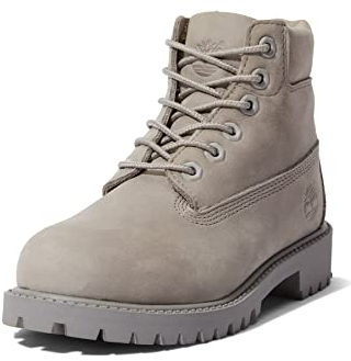 Timberland 6 in Classic Boot - Stivali Classici Unisex Bambini, Grigio (Grey Monochromatic 65), 37.5 EU