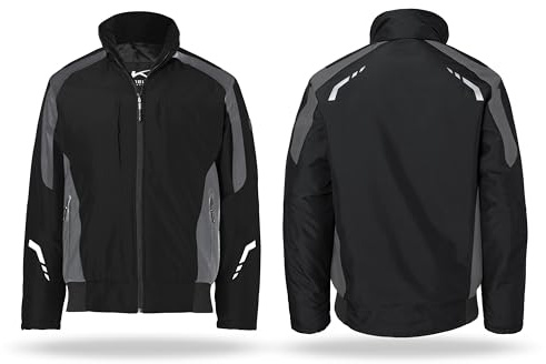 KÜBLER ICONIQ Wetterblouson – wattierte Arbeitsjacke aus 100% Polyester mit Steppfutter, wasserabweisendes Obermaterial, Strickbund