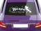 Geschenk zum Autokauf Hexenkutsche, Romantische Auto Aufkleber lustig, Aufkleber Heckscheibe für Frauen / 24x70cm / 070 schwarz
