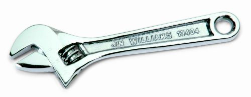 Williams 13418A Adjustable Wrench, 18-Inch, Chrome