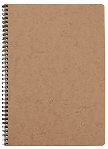 Clairefontaine 78145C - Spiralbuch Age Bag DIN A4, 21 x 29,7 cm, liniert mit Rand, 50 Blatt 1 Stück braun