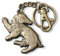 The Noble Collection Harry Potter: Hufflepuff Mascot Keychain