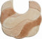 Grund Badteppich 100% Polyacryl, ultra soft, rutschfest, ÖKO-TEX-zertifiziert, 5 Jahre Garantie, CARMEN, WC-Vorlage m.A. 55x50 cm, beige