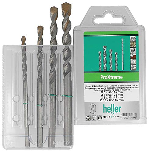Heller Tools 282635 Foret béton/pierres naturelle 3750 Pro Xtreme, Argent