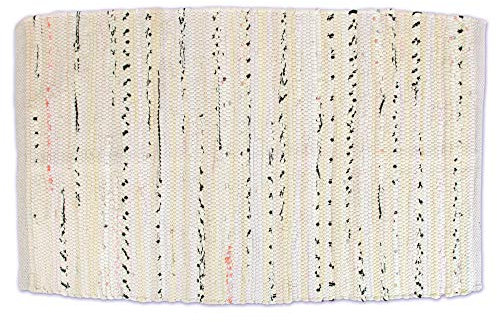 DII Chindi Home Collection Flickenteppich, handgewebt, Mehrfarbig, 10,2 x 1,8 m, cremefarben