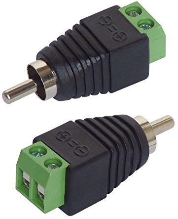Unbekannt Adaptador RCA - Conector RCA, 2 unidades