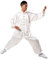 Andux Kampfsport Tai Chi Anzug Kung Fu Uniformen Unisex SS-TJF01 (Weiß,L)