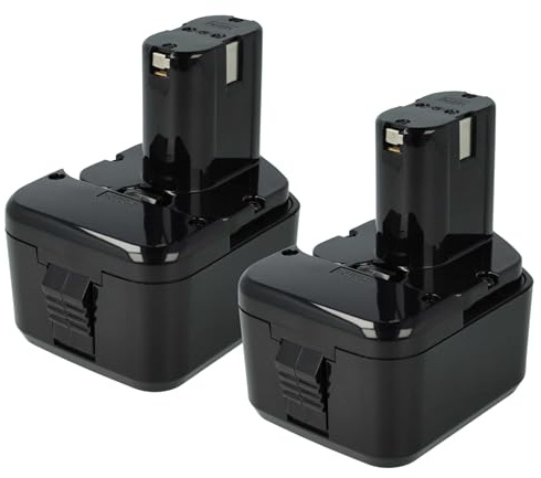 vhbw 2x batteria compatibile con Hitachi DS 12DVF3, DS12DVF2, DS 12DVF2, DS12DVF, DS 12DVF, DW18D, DS12DVF3 utensile elettrico (3300 mAh, NiMH, 12 V)