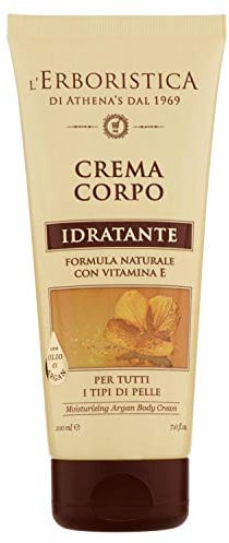 L'Erboristica feuchtigkeitsspendende Körpercreme Arganöl, 200 ml