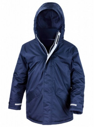 Result Childrens/Kids Core Winter Parka Waterproof Windproof Jacket (5-6) (Navy Blue)