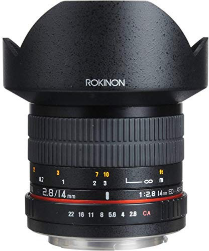 Rokinon FE14M-FX 14mm F2.8 Ultra Wide Objektiv für Fujifilm X-Mount Kameras, Schwarz