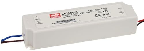 LED Netzteil 60W 12V 5A ; MeanWell, LPV-60-12 ; Schaltnetzteil