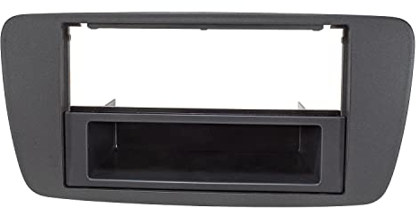 tomzz Audio 2449-021 Radioblende kompatibel mit Seat Ibiza 6J 2008-2013 anthrazit schwarz