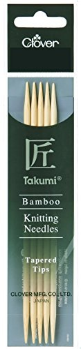 Clover 3799 Nadelspiel Bambus Takumi 12,5 cm, 4 mm
