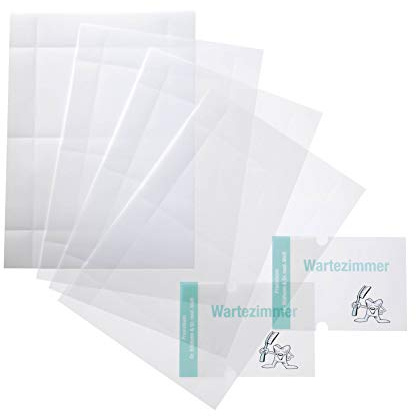 Durable EDV-beschriftbare Folie Crystal Sign refill, 148 x 148 mm, für Durable Türschilder 4822, Beutel à 10 Bögen, transparent, 483219