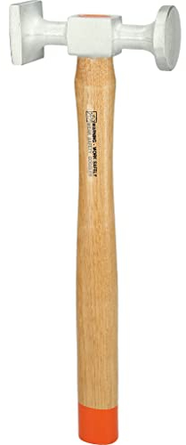 KS Tools 700.1491 Aluminium-Karosserie-Standard-Hammer gewölbter Kopf, rund/eckig