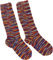 GURU SHOP Handgestrickte Schafwollsocken, Haussocken, Nepal Socken - Regenbogen, Herren/Damen, Wolle, Size:M (37-39)