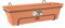 Elho Green Basics Trough Allin1 50 - Fioriera per Balcone esterno - Ø 49.0 x H 16.5 cm - Marrone/Mild Terra