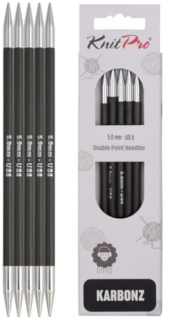 KnitPro Karbonz Double Pointed Needles 6 (15cm) | 5.00 mm