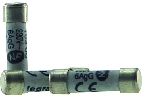 Legrand - Cartouches fusibles pour porte-fusibles - sans témoin - 6,3x23mm - 6A