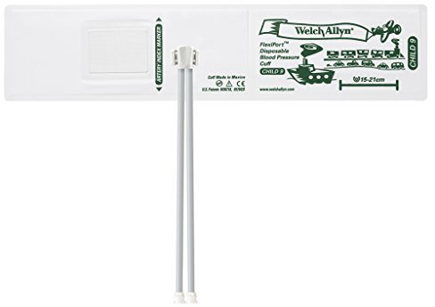 Welch Allyn SOFT-09-2MQ FlexiPort Soft Disposable Blood Pressure Cuffs with Two-Tube Locking Type Connector (Pack of 20)