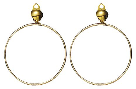 W WIDMANN MILANO Party Fashion 2973C - Ohrringe, gold, Wahrsagerin, Schmuck, Karneval, Mottoparty