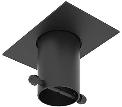 Rain Chains Direct - Regenketten-Dachrinnen-Adapter/Installationsgerät aus schwarzem, pulverbeschichtetem Aluminium