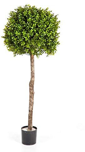 artplants.de Künstlicher Buchsbaum Tom, 1190 Blätter, 105cm, Ø 40cm - Künstliche Buchskugel - künstlicher Baum