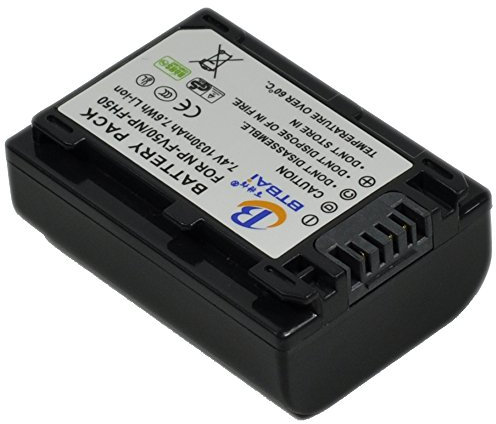Replacement for Sony NP-FH30, NP-FH40, NP-FH50, FH60, FH70, FH100 Infolithium H Series Digital Camera Battery