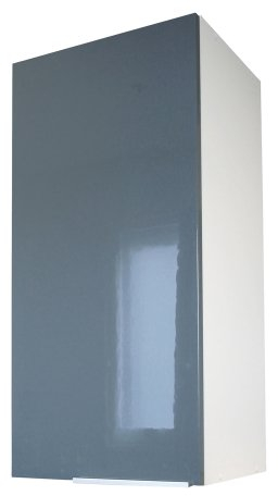 Berlioz créations CP3HG - Mueble Alto de Cocina (1 Puerta, 30 cm), Color Gris Brillante