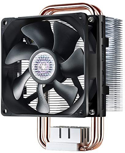 Cooler Master Hyper T2 Compact CPU Cooler Dual Looped, CDC Heatpipes, 92mm PWM Fan, Aluminum Fins for AMD Ryzen/Intel LGA1200/1151