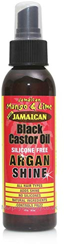 JAMAICAN BLACK CASTOR OIL SILICON FREE ARGAN SHINE FRIZZ CONTROL 118ml