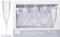 Clear Premium Quality Plastic Champagne Flutes 148ml - 8 Pack