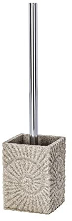 WENKO WC-Garnitur Fossil Beige WC-Bürstenhalter Beige