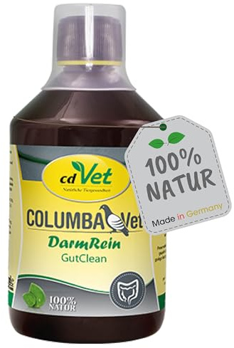 cdVet Naturprodukte ColumbaVet DarmRein 500 ml - Tauben - Unterstützung der Futteraufnahme - Verdaaungsstörung - Darmflora - Durchfall - Darmprobleme - flüssige Nahrungsergänzung - Brechreiz -