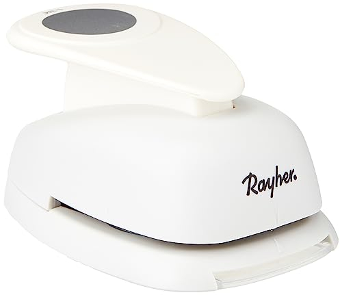 Rayher Hobby 8960500 Motivstanzer Rund/Kreis, ø 4,45 cm- 1 3/4 Zoll, geeignet für Papier/Karton bis zu 200g/m², Transparente