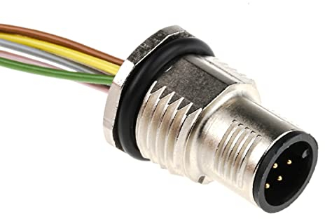 PHOENIX CONTACT SACC-DSI-M12MS-8CON-M16/0.5 Sensor/Aktor Einbaustecker, 8 Polig, M12 Speedcon, Hinterwund/Schraubmontage mit M16-Gewinde, 8mm² x 0.25mm² Anschlussquerschnitt