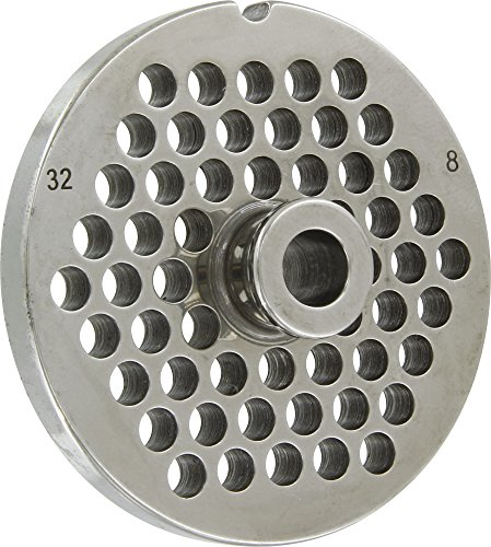REBER PIASTRA TRAFILA PIASTRA TC. 32 D. 8 ACCIAIO TEMPERATO NON INOX per tritacarne elettrico n.32 diametro fori:8 millimetri