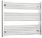 companyblue 950mm wide x 800mm high Heated Towel Rail Straight Flat Chrome Bathroom Warmer Radiator Rack Central Heating