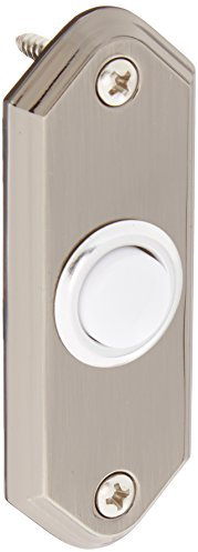 Heath Zenith SL-923-02 Traditional Decor Series Wired Lighted Push Button, Brass with Pewter Finish