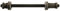 Point Unisex Jugend agurkasse Hinterradachse, Schwarz, ∅ 9,5 mm - Länge 178 EU