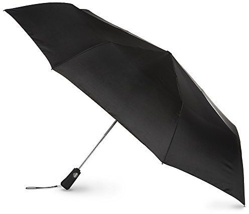 totes Auto Open Close Golf Size Umbrella, Black, One Size