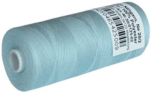 1 Stück Spule a. 500 m Jeans - Nähgarn, Jeansfaden hellblau, NE 20/2, 100% Polyester, Nähmaschinen Garn Garne, 2500-02