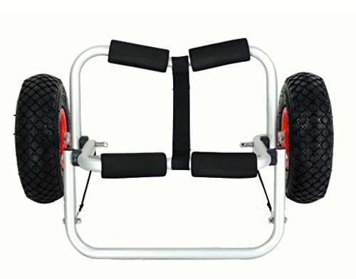 Ok-Living Carrello per Trasporto SUP, Nero/Rosso, Peso Massimo Peso 70 kg