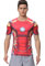 Cody Lundin® Men's Short Sleeve Compression T-Shirt Gym Heroes Character Jogging, Iron Man, Medium