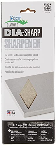 DMT Barre à affûter Dia-Sharp, revêtement diamant intégral, extra extra grossière, 20,3 cm / 8 pouces, D8XX