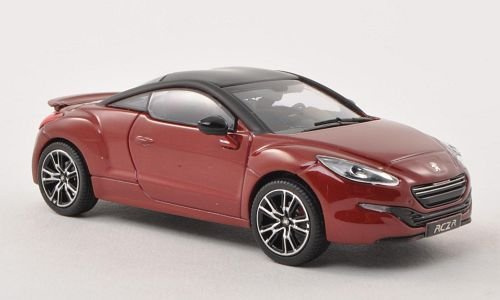 Peugeot RCZ R, met.-DKL.-rot/matt-schwarz, 2013, Modellauto, Fertigmodell, Norev 1:43