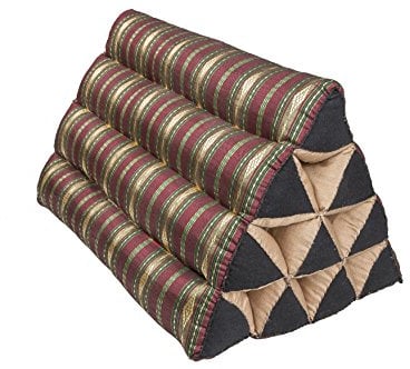 Thaikissen Dreieck Kapok mit edlem Thaibezug rot